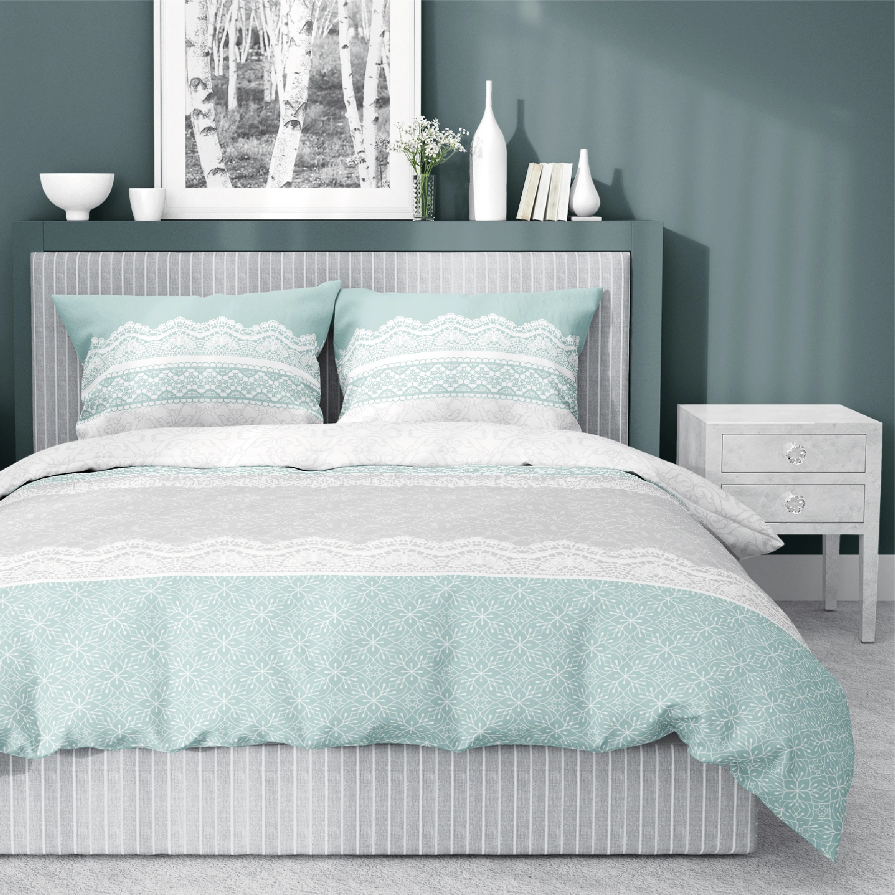 Komplet Pościeli 160x220 BAWEŁNA 100 % 3834-B Komplet Pościeli 160x220 BAWEŁNA 100 % 3834-B