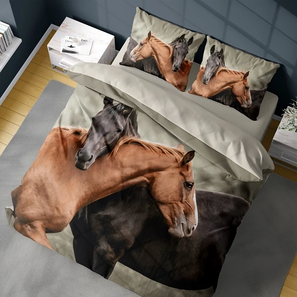 Pościel Zwierzęta Konie 220x200 cm. Bawełna 100% DTX-4711 Pościel Zwierzęta Konie 220x200 cm. Bawełna 100% DTX-4711