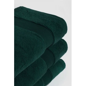 Komplet 3- Ręczników Bawełnianych 70x140 cm. 600gsm Butelkowa Zieleń RCC-09