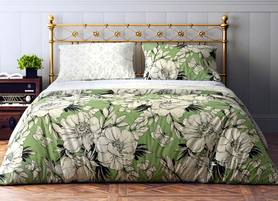 Komplet Pościeli Kwiaty 220x200 BAWEŁNA 100 % FR-002 Komplet Pościeli Kwiaty 220x200 BAWEŁNA 100 % FR-002