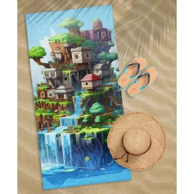 Ręcznik Plażowy 70x140 cm. 100 % Bawełna WZ92 KLOCKI