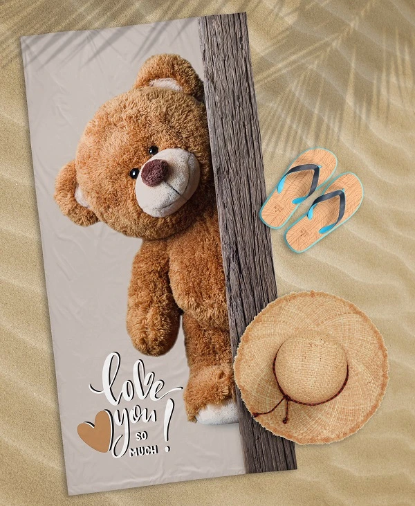 Ręcznik Plażowy 70x140 cm. 100 % Bawełna WZ83 MIŚ Ręcznik Plażowy 70x140 cm. 100 % Bawełna WZ83 MIŚ