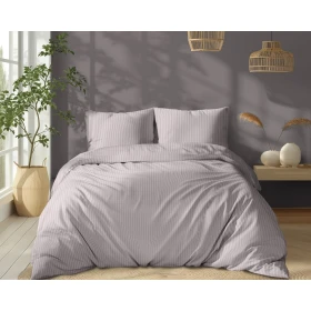 Luksusowy Komplet Pościeli Z Adamaszku Satyna Bawełniana 220x200 cm. Pudrowy Róż