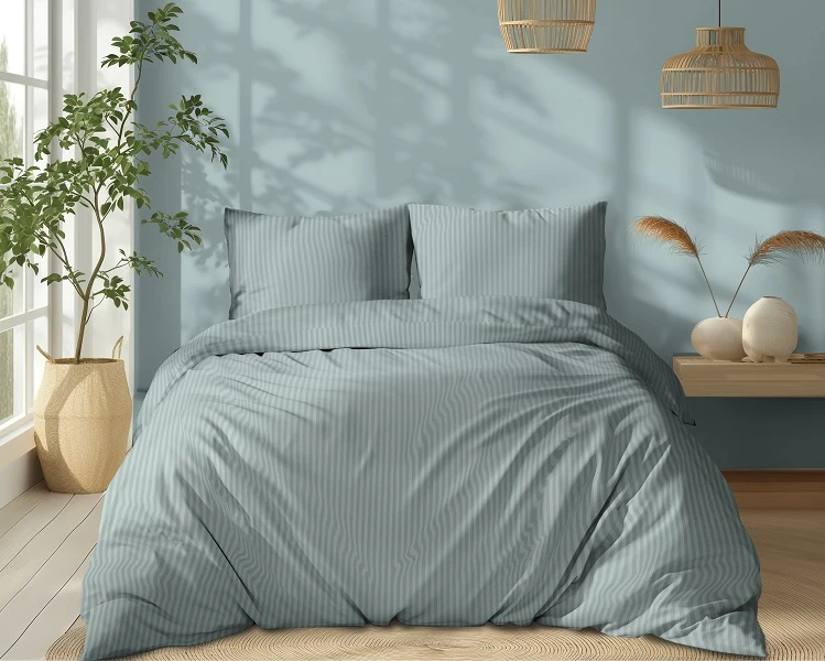 Luksusowy Komplet Pościeli Z Adamaszku Satyna Bawełniana 180x200 cm. Miętowy Luksusowy Komplet Pościeli Z Adamaszku Satyna Bawełniana 180x200 cm. Miętowy