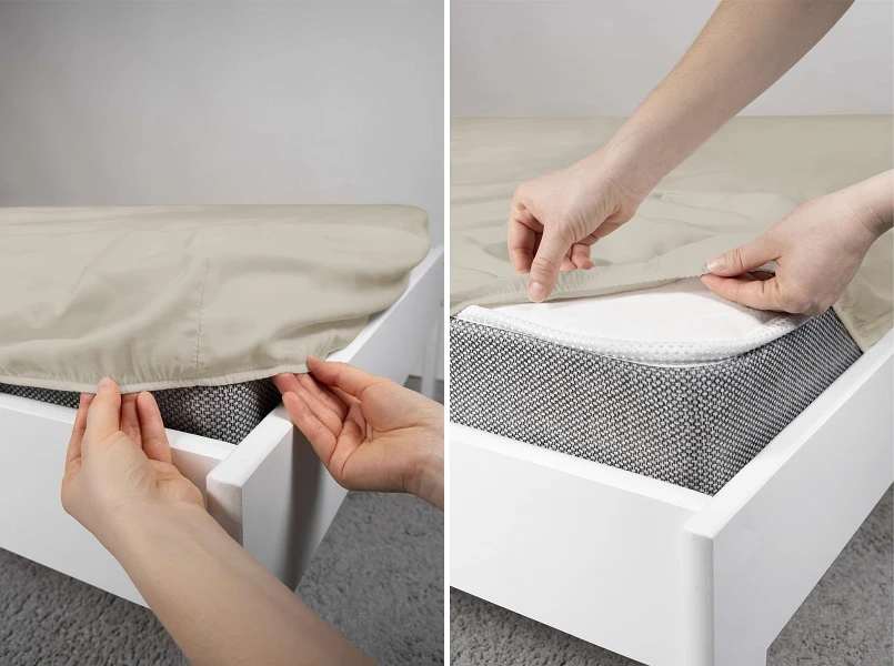 Prześcieradło Z Mikrowłókna Z Gumką 140x200 cm. + 25 cm. Ecru Prześcieradło Z Mikrowłókna Z Gumką 140x200 cm. + 25 cm. Ecru