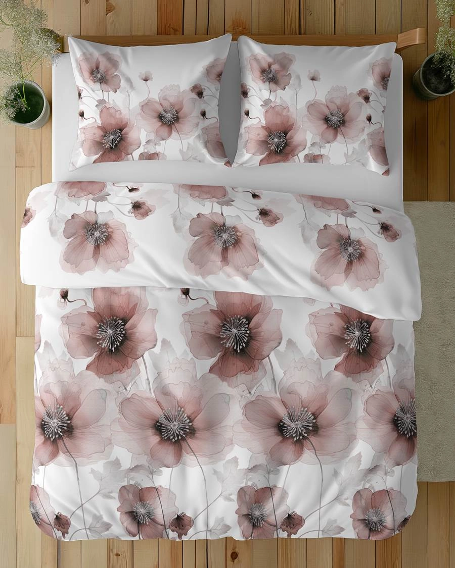 Pościel Bawełna Satynowa 220x200 cm. Kwiaty 4817-C Pościel Bawełna Satynowa 220x200 cm. Kwiaty 4817-C