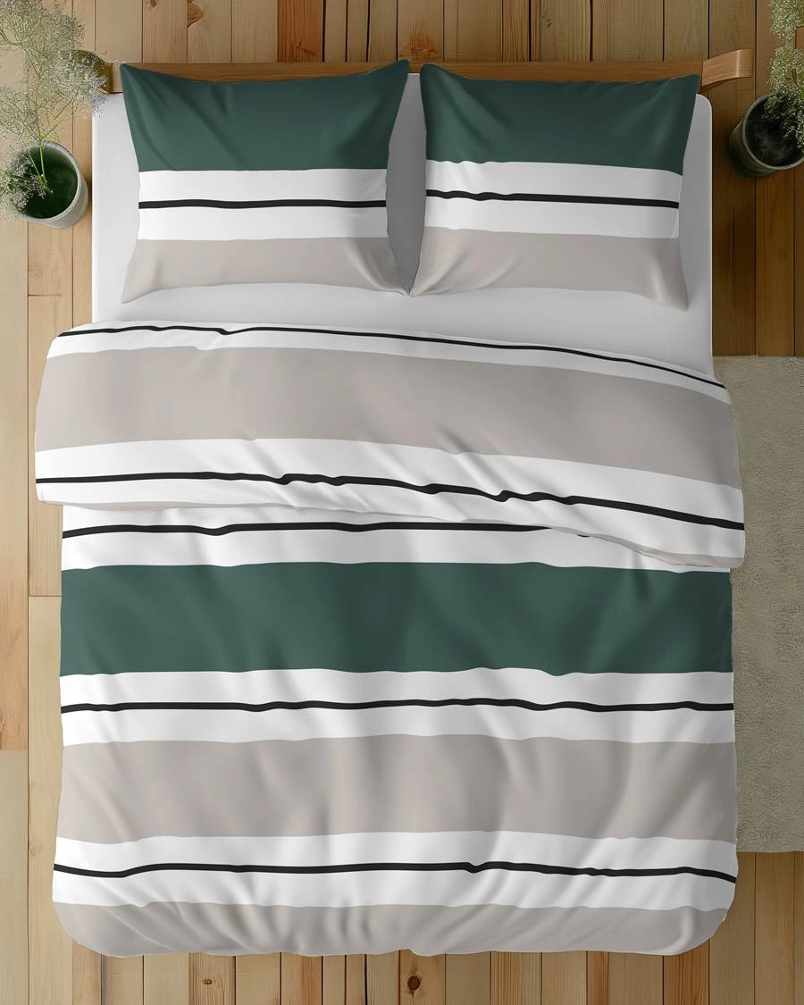 Pościel Bawełna Satynowa 220x200 cm. Pasy 5219-B Pościel Bawełna Satynowa 220x200 cm. Pasy 5219-B