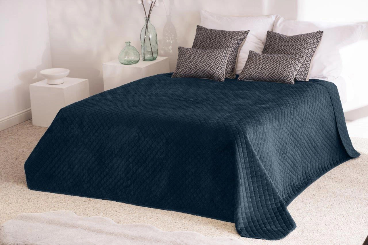 Narzuta Jednokolorowa 170x210 VELVET 006 Granatowy 007 Narzuta Jednokolorowa 170x210 VELVET 006 Granatowy 007