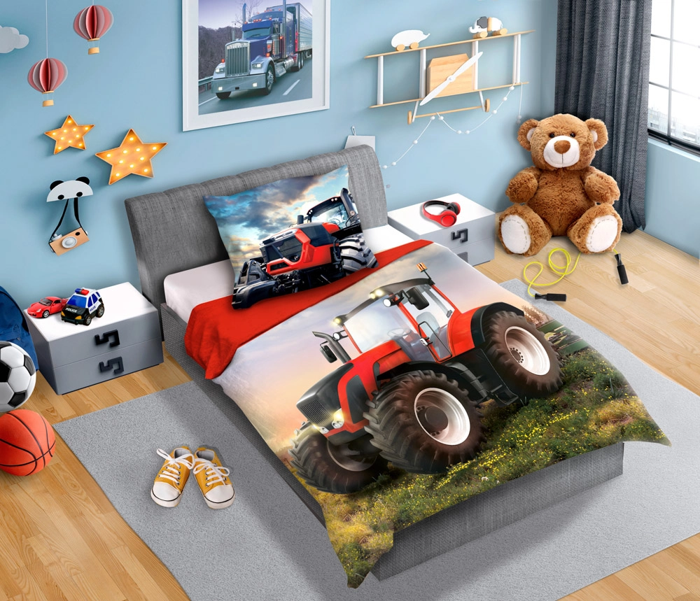 Pościel Dziecięca Traktor 160x200 BAWEŁNA 100 % FAR-004 Pościel Dziecięca Traktor 160x200 BAWEŁNA 100 % FAR-004