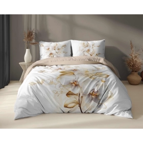 Komplet Pościeli Bawełnianej 220x200 BAWEŁNA 100 % Kwiaty 5132-A