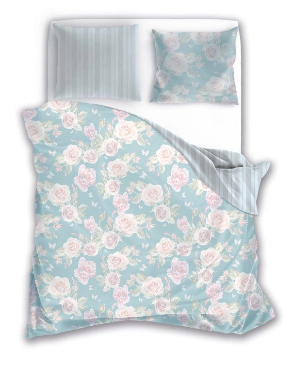 Luksusowa Pościel Z Bawełny Satynowej 220x200 cm. Kwiaty 025 Luksusowa Pościel Z Bawełny Satynowej 220x200 cm. Kwiaty 025