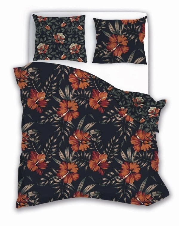 Luksusowa Pościel Z Bawełny Satynowej 220x200 cm. Kwiaty 028 Luksusowa Pościel Z Bawełny Satynowej 220x200 cm. Kwiaty 028