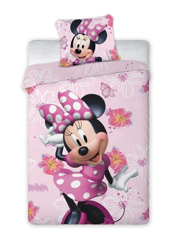 Pościel Dziecięca Myszka Minnie 160x200+1x70x80 Bawełna 100 % FAR-002 Pościel Dziecięca Myszka Minnie 160x200+1x70x80 Bawełna 100 % FAR-002