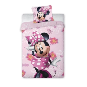Pościel Dziecięca Myszka Minnie 160x200+1x70x80 Bawełna 100 % FAR-002