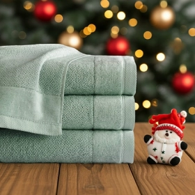 Komplet 3- Ręczników Bawełnianych 50x90 cm. 550gsm Zielony VTO-16