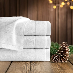 Komplet 3- Ręczników Bawełnianych 70x140 cm. 550gsm Biały VTO-11