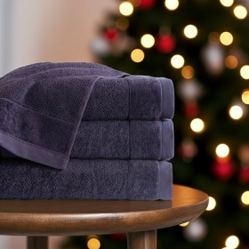 Komplet 3- Ręczników Bawełnianych 70x140 cm. 550gsm Śliwka VTO-14