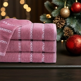 Komplet 5- Ręczników Bawełnianych 30x50 cm. 550gsm Różowy GNO-07