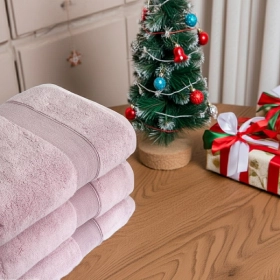 Komplet 3- Ręczników Bawełnianych 70x140 cm. 600gsm Różowy RCC-01