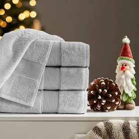 Komplet 3- Ręczników Bawełnianych 70x140 cm. 600gsm Jasny Szary RCC-14
