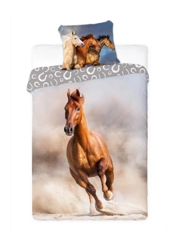 Pościel Młodzieżowa Dla Nastolatka 160x200 cm. Bawełna 100 % Gniady Brązowy Koń 006 Pościel Młodzieżowa Dla Nastolatka 160x200 cm. Bawełna 100 % Gniady Brązowy Koń 006