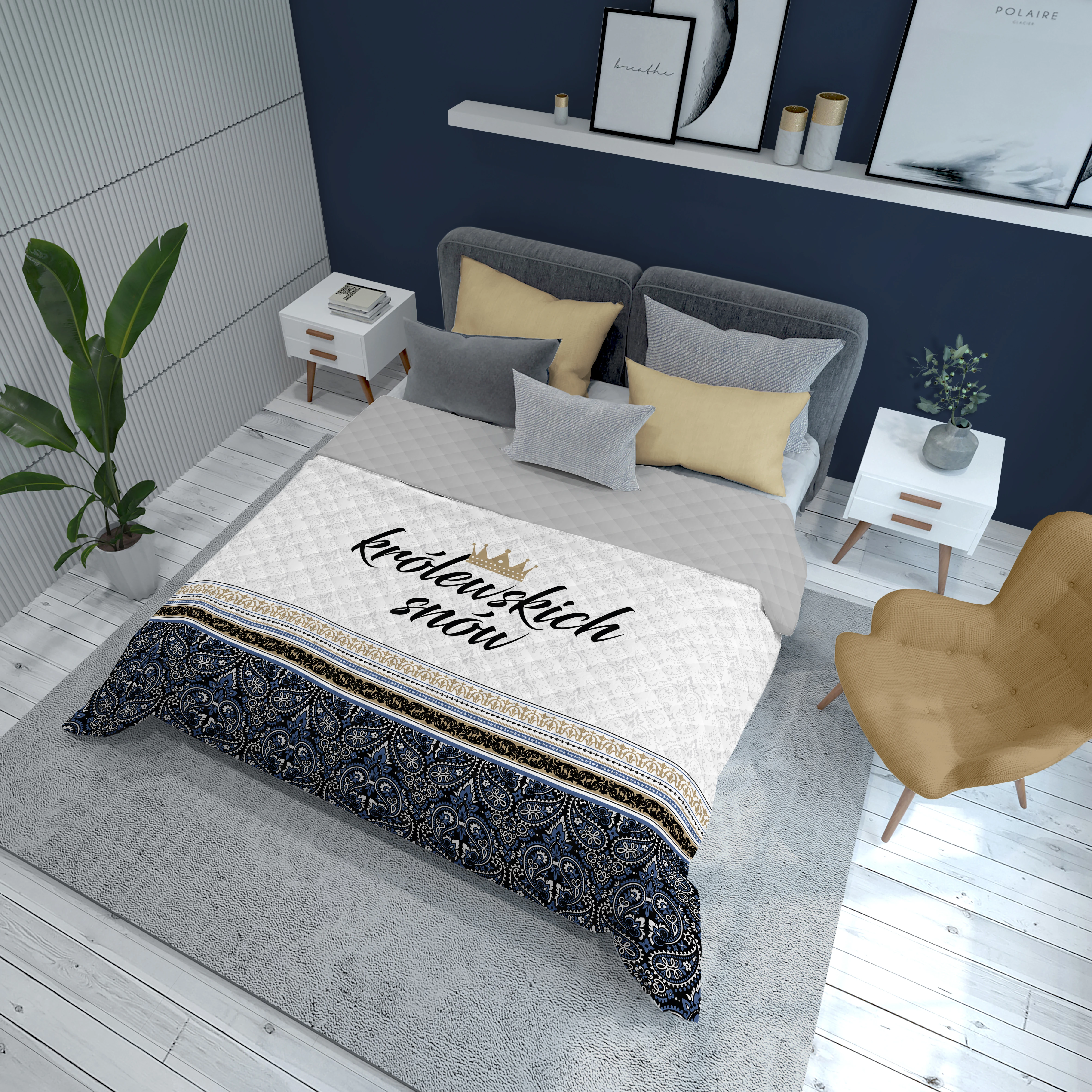 Narzuta Pikowana Dwustronna 220 x 240 cm. NR-K60 Narzuta Pikowana Dwustronna 220 x 240 cm. NR-K60