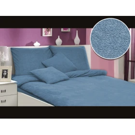 Pościel frotte niebieski 009/160x200 