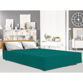 Prześcieradło jersey elastan z gumką GREEN/ZIELONY/220x200x30 