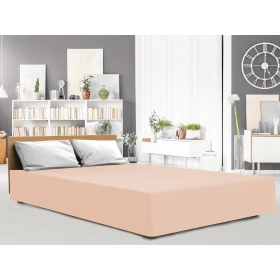 Prześcieradło jersey elastan z gumką PINK/RÓŻ/220x200x30 