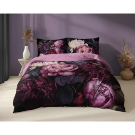 Komplet Pościeli Bawełnianej 160x200 BAWEŁNA 100 % Kwiaty 5129-A