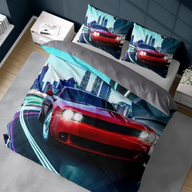 Pościel 3D Satynowa Z Mikrowłókna 160x200 cm. 4344