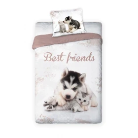 POŚCIEL KPL. BEST FRIENDS 160X200+70X80 BAW.MŁ. FAR-20