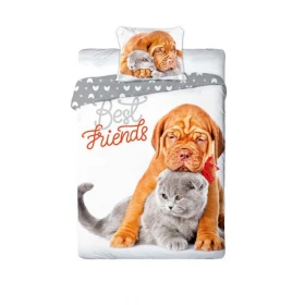 Komplet Pościeli BEST FRIENDS 140X200+70X90 Bawełna 100 % FAR-013